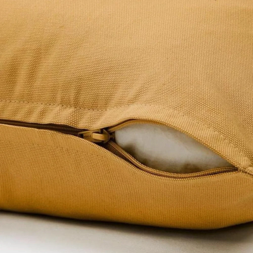 Yellow Cotton Pillowcase 20x20